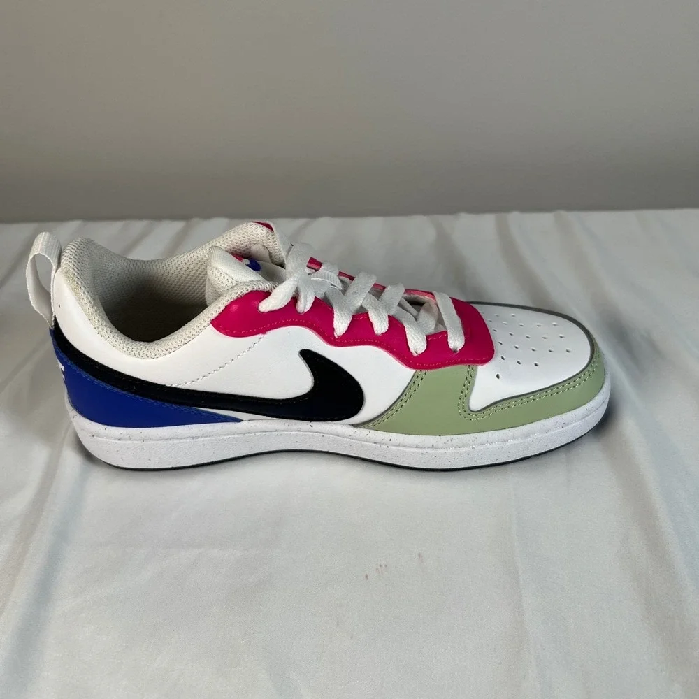 Nike Y3.5 Court Borough Low Recraft GS Honeydew Pink Ultramarine NWOB White Blue